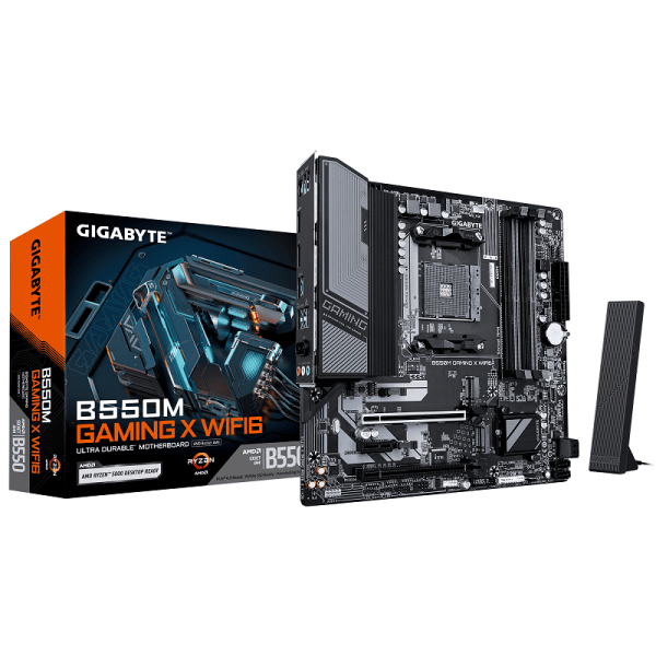 Placa Madre Gigabyte B550M GAMING X WIFI6 - AM4, M-ATX, DDR4