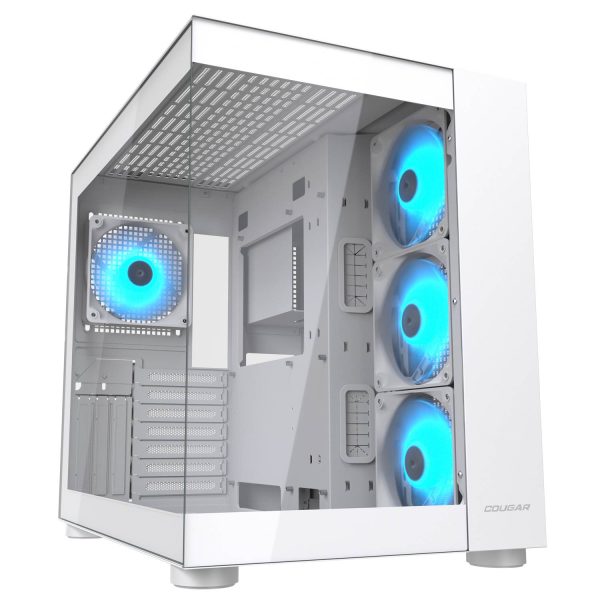 Gabinete Gamer Cougar FV150 RGB - White + 4 Ventiladores