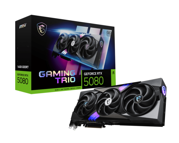 Tarjeta de Video MSI RTX 5080 Gaming TRIO OC