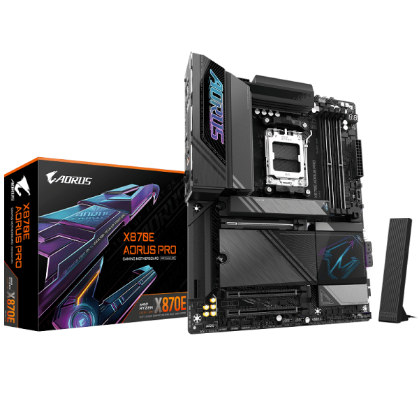 Placa Madre X870E AORUS PRO - AM5, DDR5, ATX, WIFI7 + BT