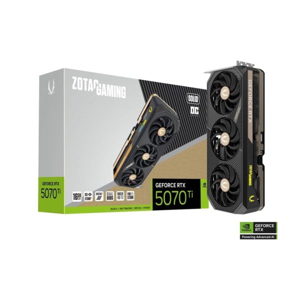 Tarjeta de Video Zotac Gaming RTX 5070 Ti SOLID OC 16G