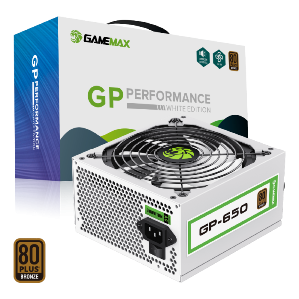 Fuente de Poder Gamemax GP-650W Bronce White Edition