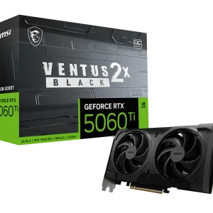 Tarjeta de Video MSI RTX 5060TI 16G VENTUS 2X OC BLACK PLUS