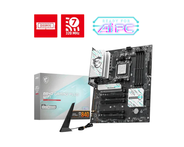Placa Madre MSI B840 GAMING PLUS WIFI - AM5, DDR5, ATX